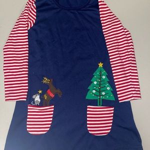 BIG GIRL CHRISTMAS DRESS EMBROIDERED